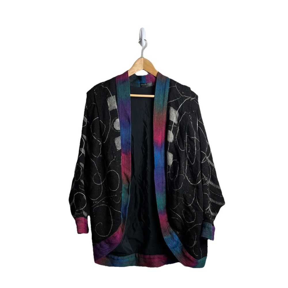 Maude Diggs Hand Woven Coat Jacket Overcoat Art To Wear